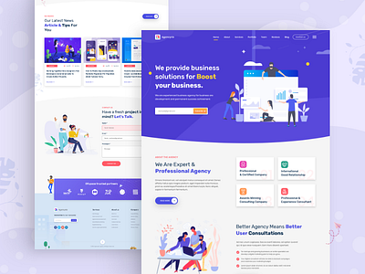 Agencynix - Creative Startup Agency Website Template