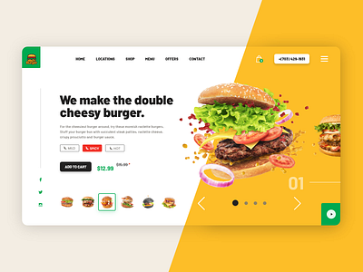 🍔 Burger Boys - Website Concept 2019 trend agency landing page app burger dribbble best shot fast food food food app food delivery hero banner homepage illustration inspiration landing page restaurant restaurant app trend 2020 ui ui ux uidesign webdesign