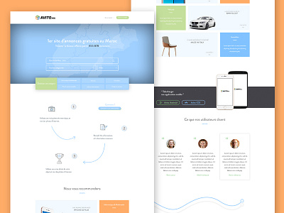 Avito.ma home page avito homepage morocco redesign webdesign