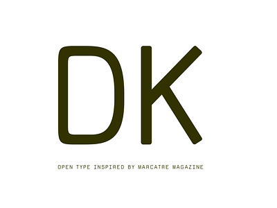 Dk Regular font design typography ui vector