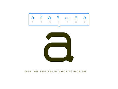 Dk Regular A a font design letter typography ui