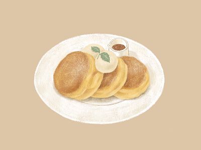 souffle hotcakes design illustration procreate