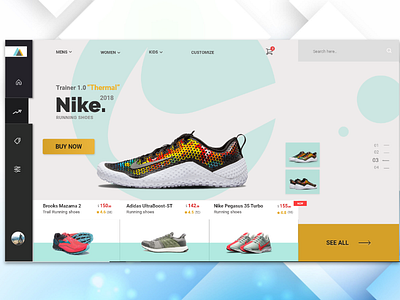 Shoe Landing Page design adidas adobexd app buy concept design fitness nike shoe app shoes typography ui ui ux ui ux design uidaily uidesign uidesigner uiux design uxdesign webdesign