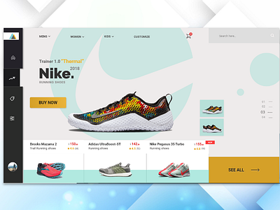 Shoe Landing Page design