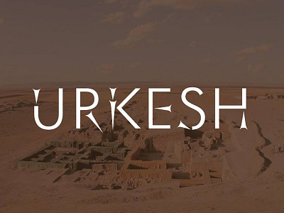 Urkesh — Hurrian ancient city in Syria archaeology logo museum project