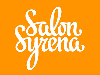 SalonSyrena calligraphy lettering logotype