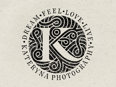 French gardens labyrinth and letter K calligraphy handmade handmadefont handmadetype lettering letters logophoto monogram photographer
