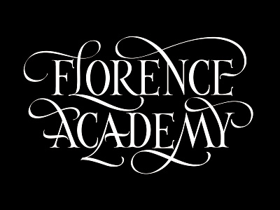 Florence Academy calligraphy logo