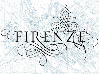 Florence - calligraphic idea of the city