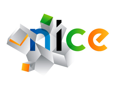 Cubo-futuristic logo NICE