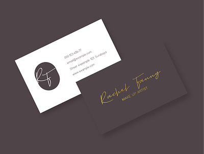 Simple elegant Business Card for Vivre Digital Agency businesscard design illustration