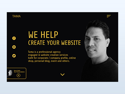 Tama Landing page