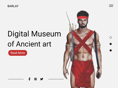 UI Digital Museum artwork branding design digital art minimal typography ui web website