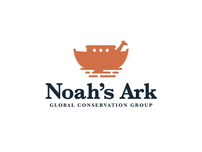 Noah's Ark animals ark imagery logo mark noah organization type typography