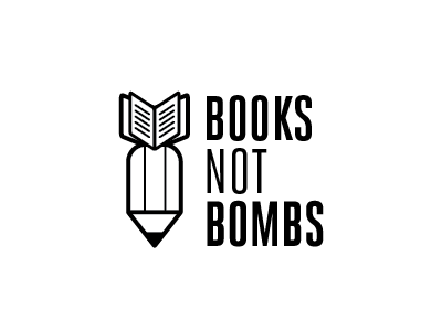 Books Not Bombs bomb book books not bombs pencil syria