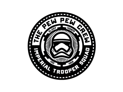 Pew Pew patch pewpewcrew starwars stormtrooper