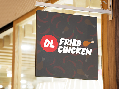Fried chicken logo Redesigned branding chicken chilli concept design food fried fun identity illustration logo redesign restaurant branding restaurant logo restaurants sign vector