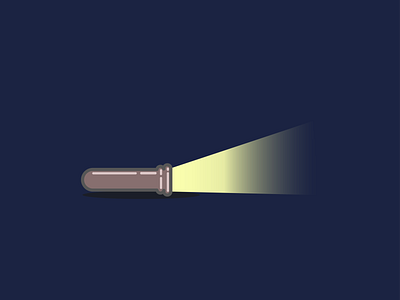 flashlight design flat icon illustration vector
