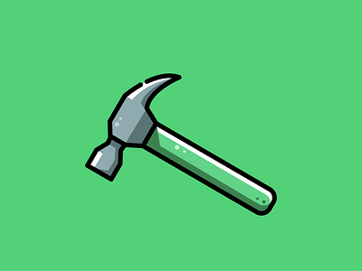 hammer desain ikon ilustrasi logo vektor