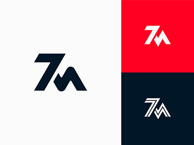 7M 7m 7mlogo branding concept design icon identity letter logo logo design logodesign mark monogram typography