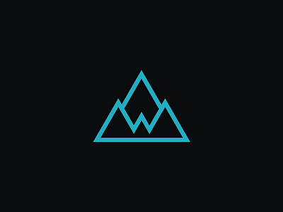 Triangles abstract branding design icon logo mark symbol triangle