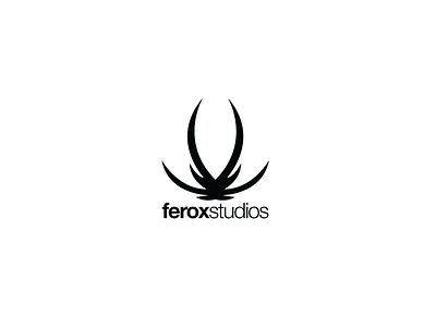 Ferox Studios abstract branding design emblem ferox icon identity logo logotype mark modern simple studio symbol vector