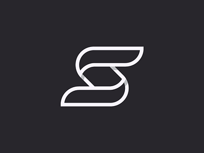 s concept design exploration icon identity letter logo mark outline s shadows stroke