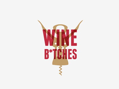 Wine B*tches club logo wine