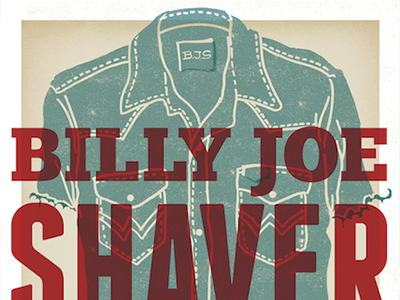 Billy Joe Shaver Poster country legend outlaw texas
