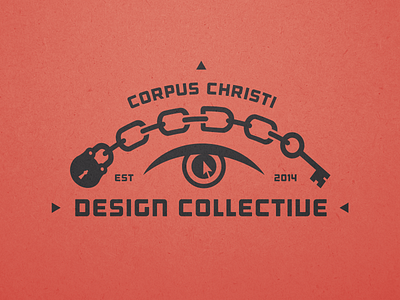 CCDC Logo chain club collective design eye graphic identity key lock logo