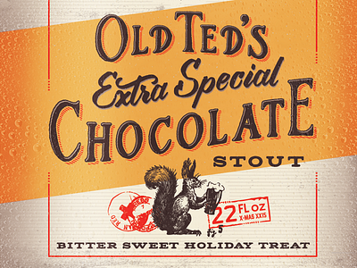 Old Teds Chocolate Stout Label