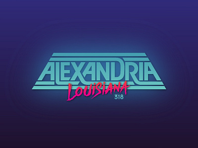 Alexandria, LA 318 80s alexandria custom type eighties elec louisiana retro