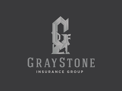 GrayStone Insurance Group beast g gargoyle gray grey logo mark stone