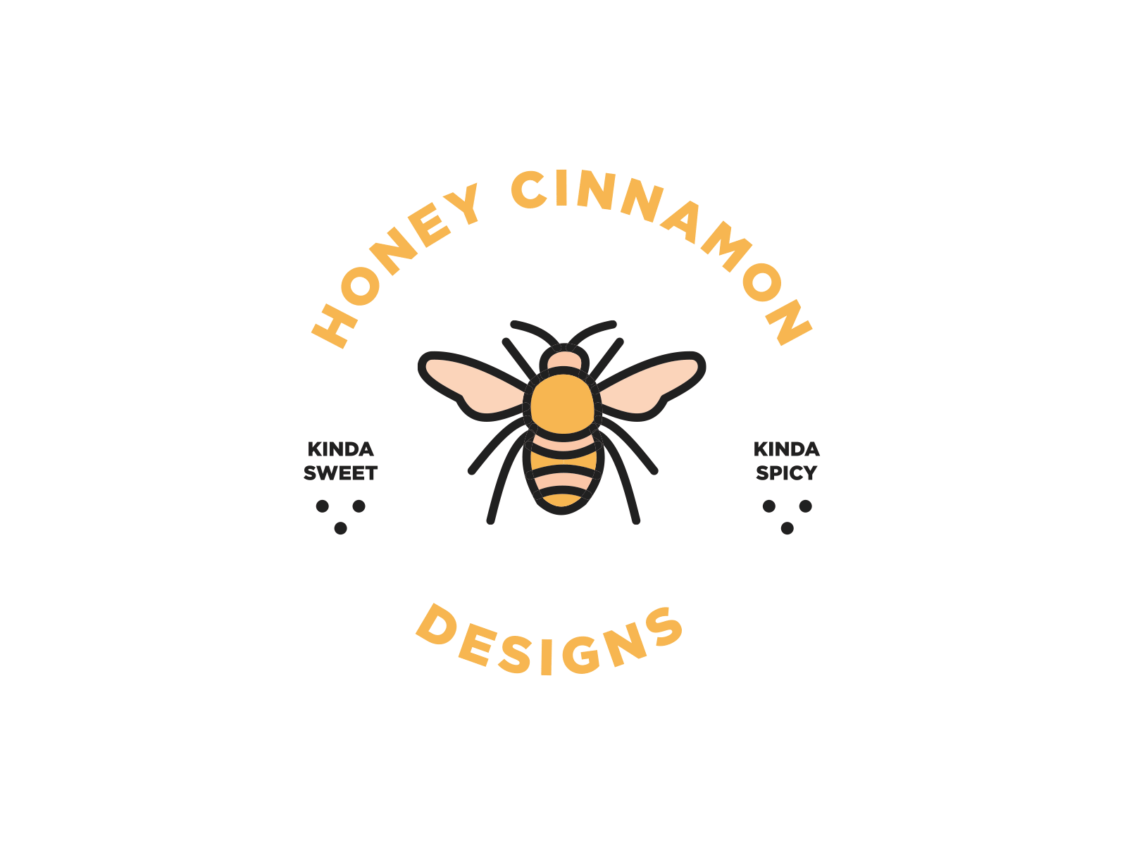 Honey Cinnamon Designs bees brand branding business cards cinnamon honey