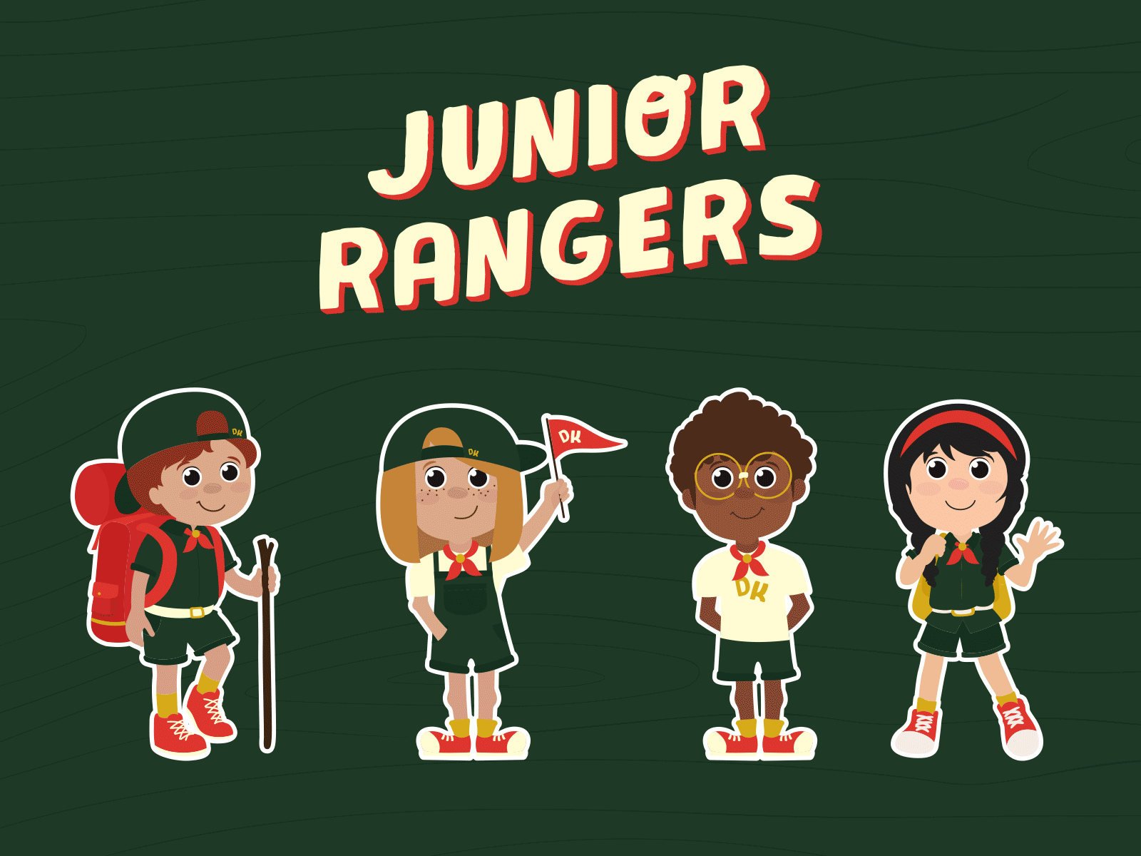 Junior Rangers Camp camp illustration kids