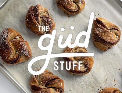 The Gud Stuff Bakery Brand baked goods bakery baking brand design logo