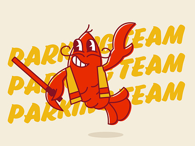 crawdaddy dream team bayou boil cajun characters church crawdad crawdaddy crawfish design dream team fanboat funny illustration louisiana mudbug mudbugs red