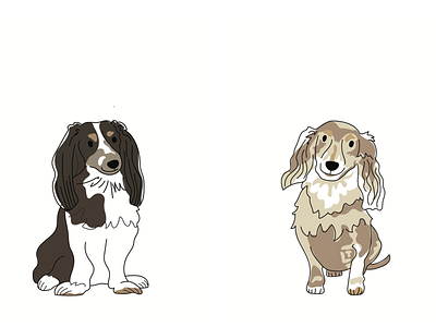good doggos design dog doggo dogs doodle illustration nursery puppy weiner dog