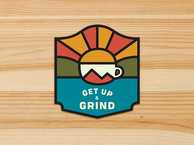 Get Up & Grind Sticker sticker