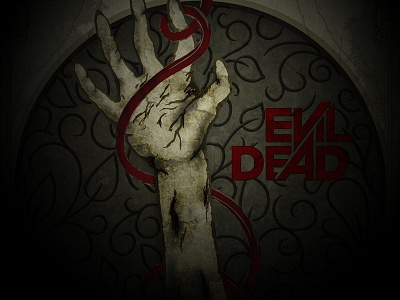 Evil Dead Poster art nouveau dark death evil dead hand