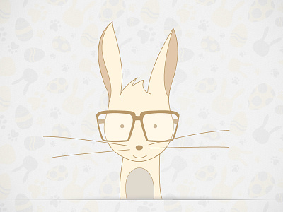 Smart Bunny! bunny easter eggs habbit paws smart