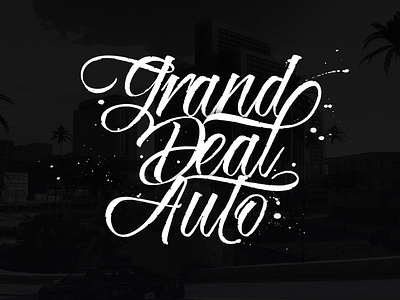 GDA logo deal trade auto logotype
