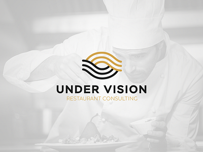 under vision brand consulting design eye illustrator logo logotype luxury restaurant supparom under vector vision