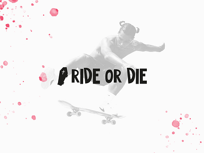ride or die brand branding logo logotype new logo ride skate skateboarding supparom vector