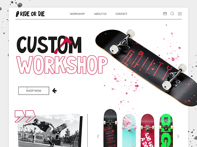 Custom workshop prototype brand branding design prints shop skate skateboarding supparom ui ux workshop