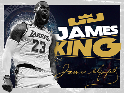 Fan page LJ 23 basketball design fan graphic design king lebron lj nba page supparom web