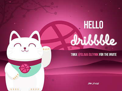 Supparom Hello Dribbble design illustration vector