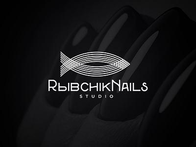 Logo for nail studio💅🏼 nail logo fishlogotype