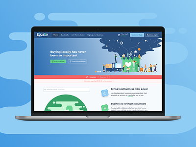 Locally Homepage complete figma homepage illustration product design rebrand tailwind tailwindcss tailwindui ui ui design uiux ux ux design web design website