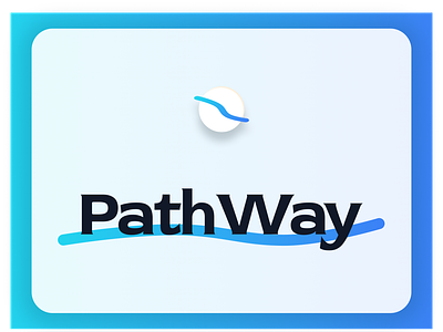 PathWay Branding branding gradient healthcare lockup logo nurse pathway support ui